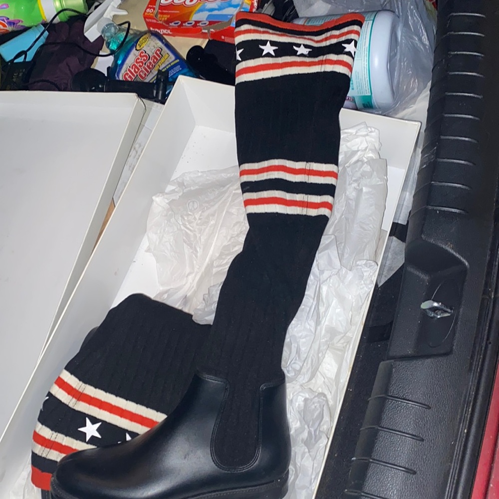 Givenchy over the knee sock boots , good as new